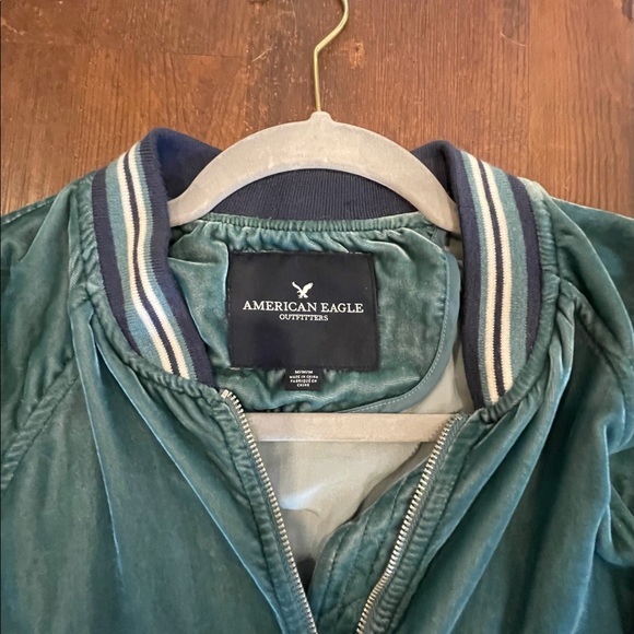 Crushed Velvet Track/Bomber Jacket 💙💚 - Picture 5 of 5